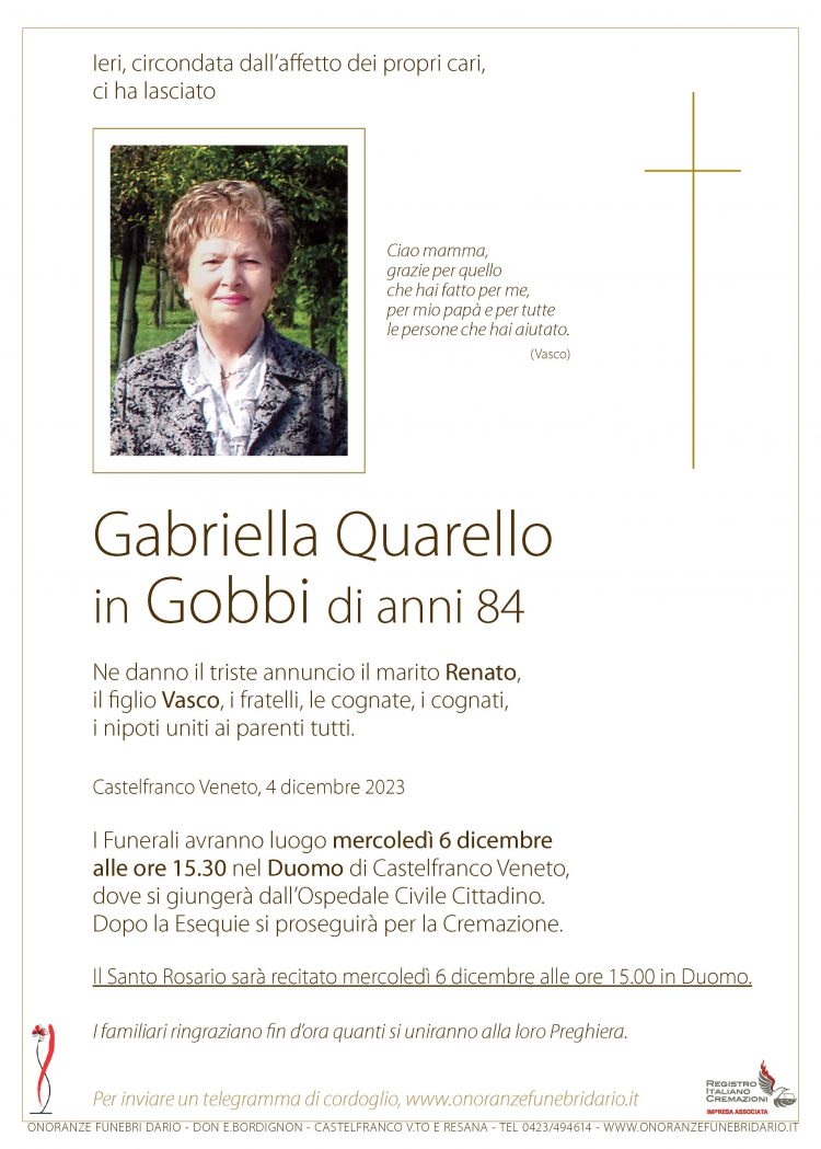 Gabriella Quarello in Gobbi