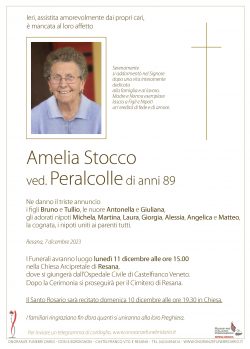 Amelia Stocco ved. Peralcolle