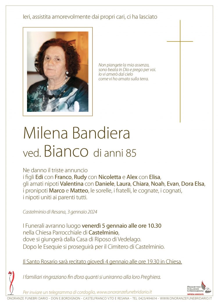 Milena Bandiera ved. Bianco