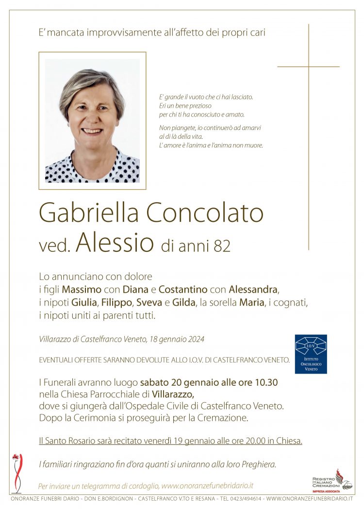 Gabriella Concolato ved. Alessio