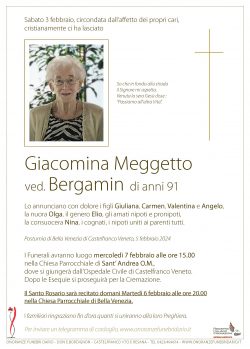 Giacomina Meggetto in Bergamin