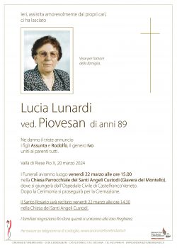 Lucia Lunardi ved. Piovesan