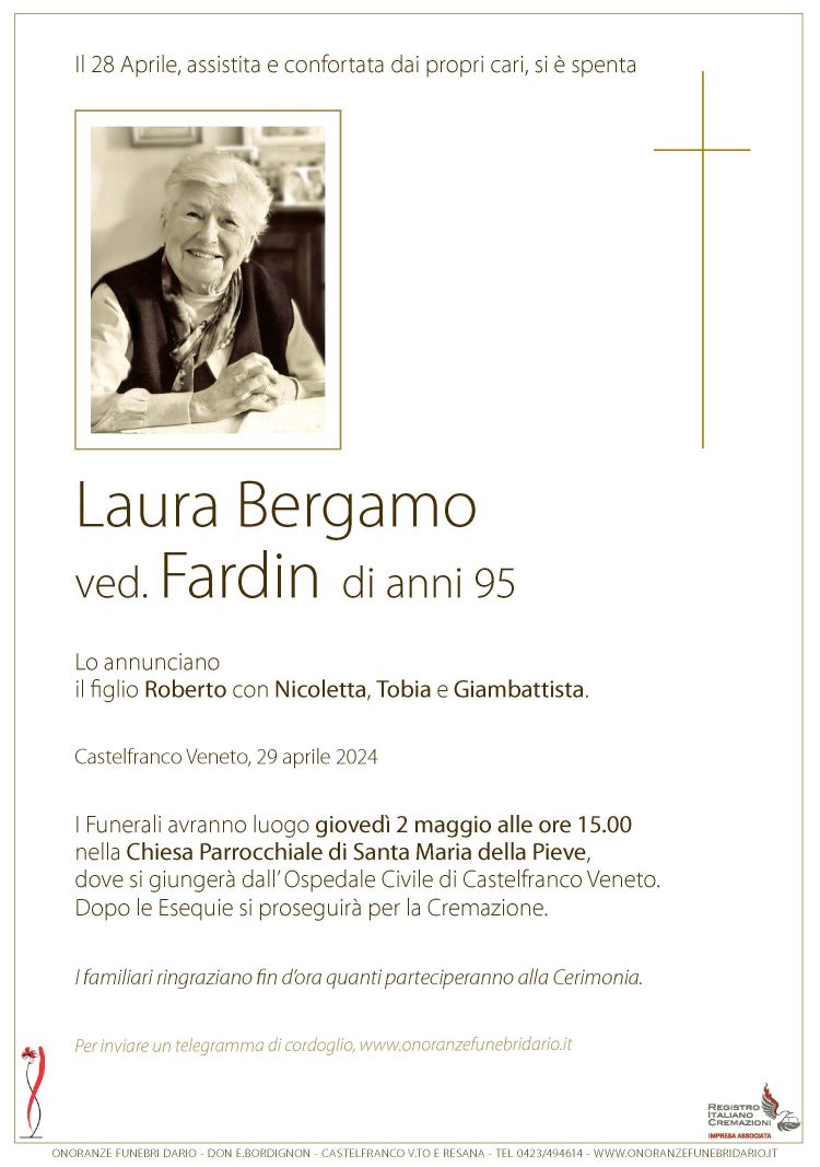 Laura Bergamo ved. Fardin
