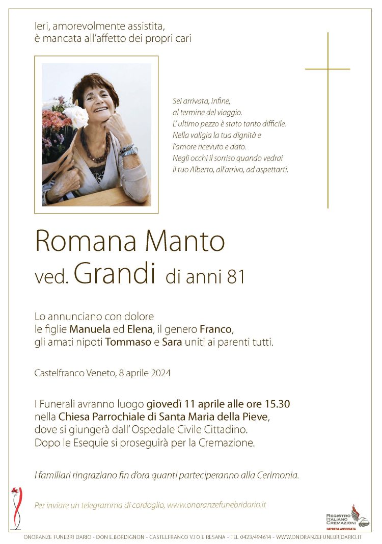 Romana Manto ved. Grandi