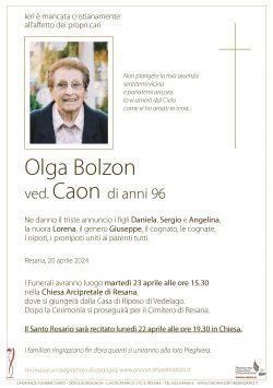 Olga Bolzon ved. Caon