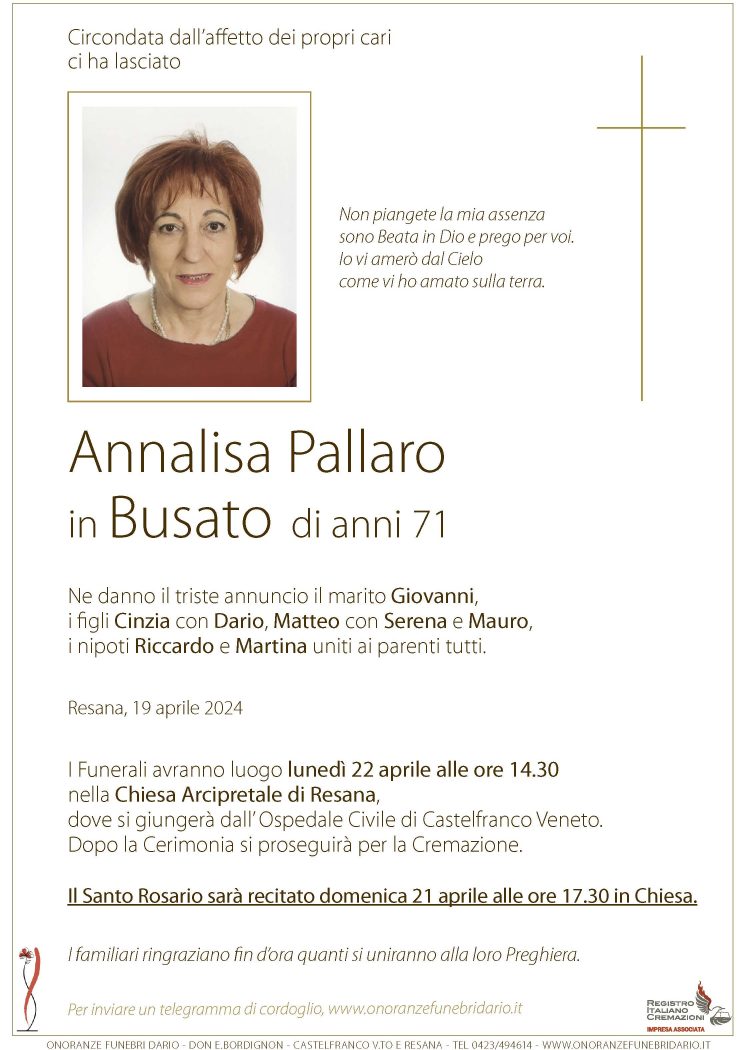 Annalisa Pallaro in Busato