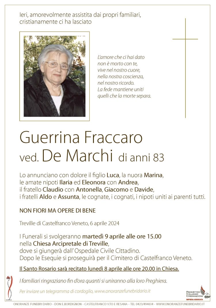 Guerrina Fraccaro ved. De Marchi