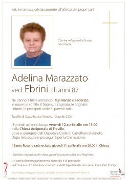 Adelina Marazzato ved. Ebrini