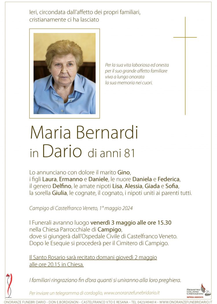 Maria Bernardi in Dario