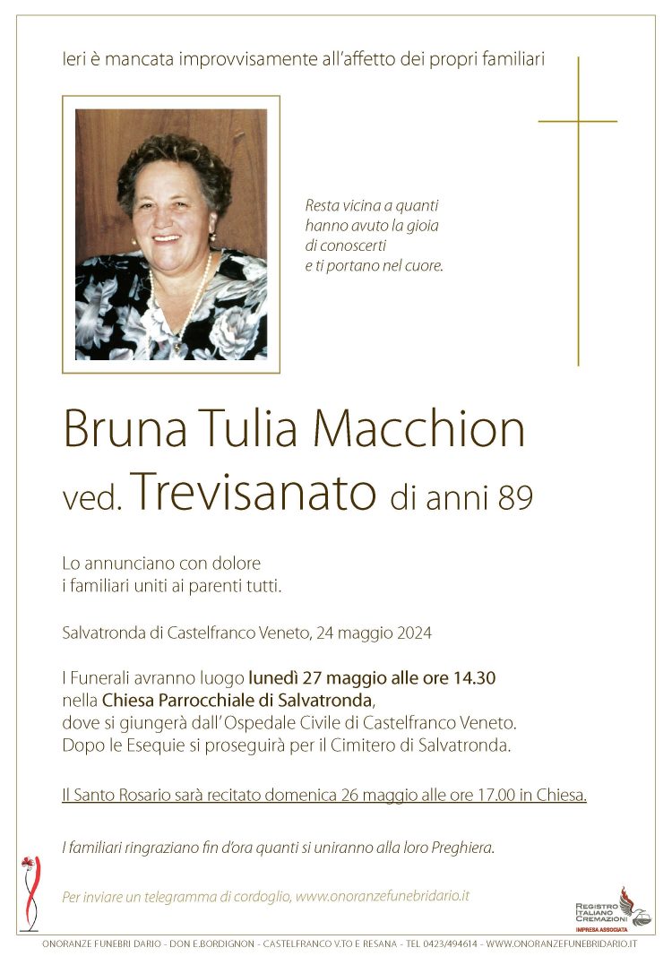 Bruna Tulia Macchion ved. Trevisanato