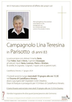 Lina Teresa Campagnolo in Parisotto