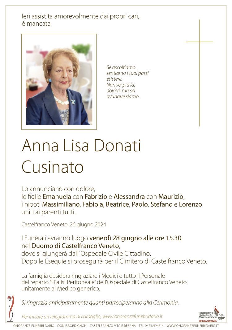 Anna Lisa Donati Cusinato