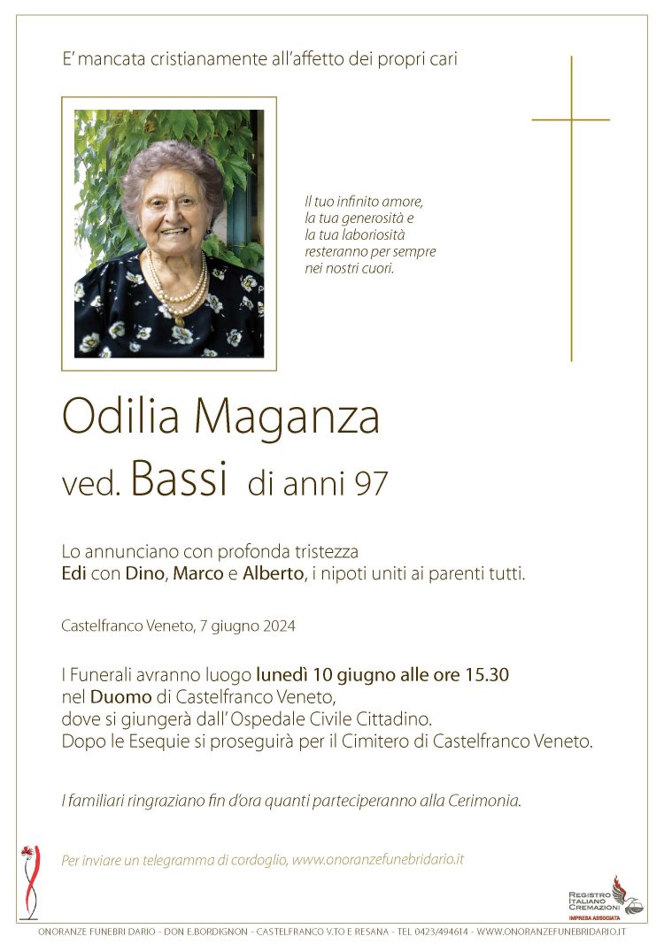 Odilia Maganza ved. Bassi