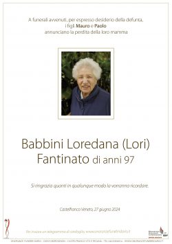 Babbini Loredana (Lori) Fantinato