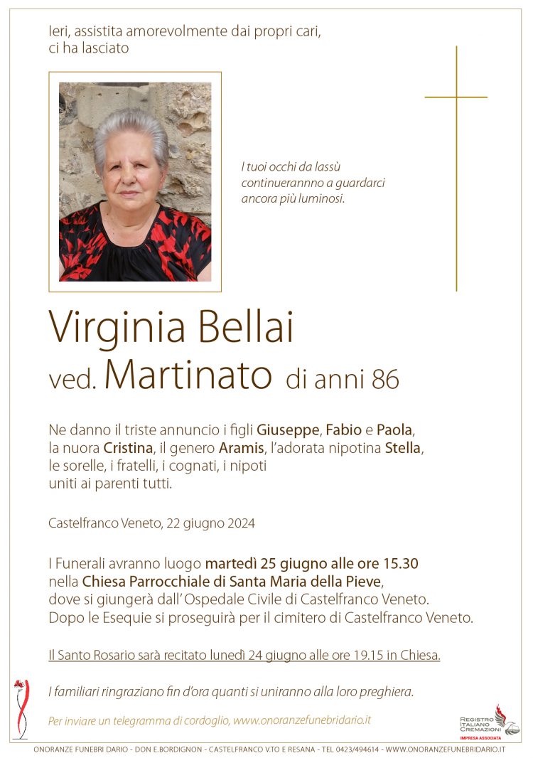 Virginia Bellai ved. Martinato