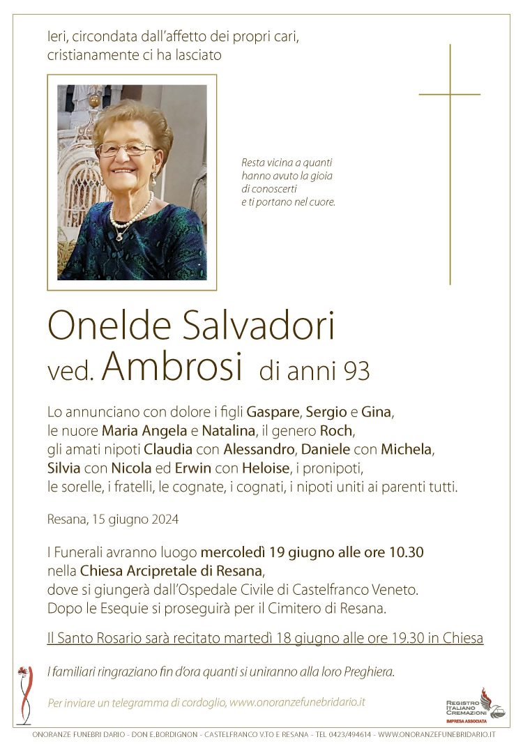 Onelde Salvadori ved. Ambrosi