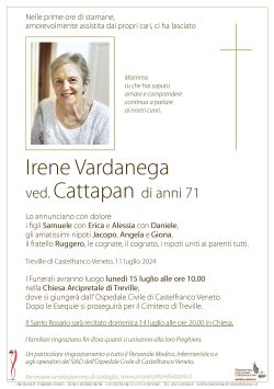 Irene Vardanega ved. Cattapan