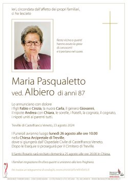 Maria Pasqualetto ved. Albiero