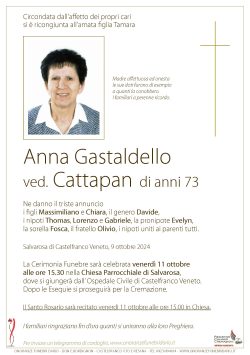 Anna Gastaldello ved. Cattapan