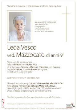 Leda Vesco ved. Mazzocato