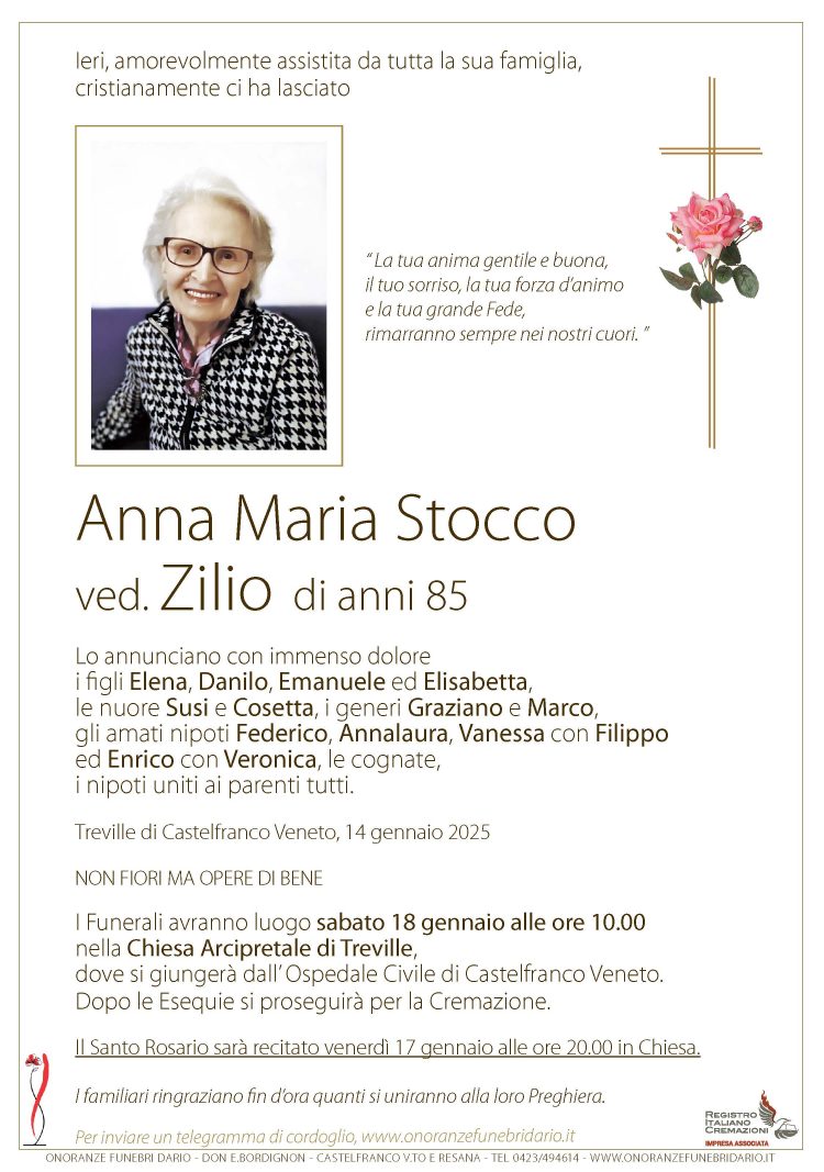 Anna Maria Stocco ved. Zilio