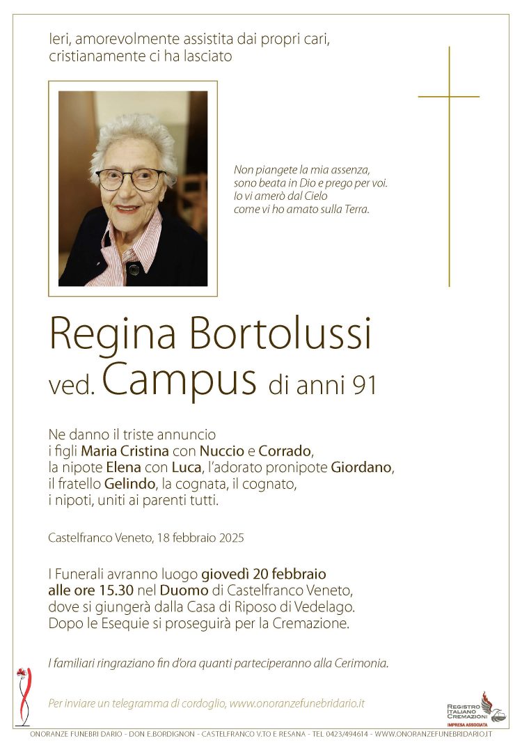 Regina Bortolussi ved. Campus