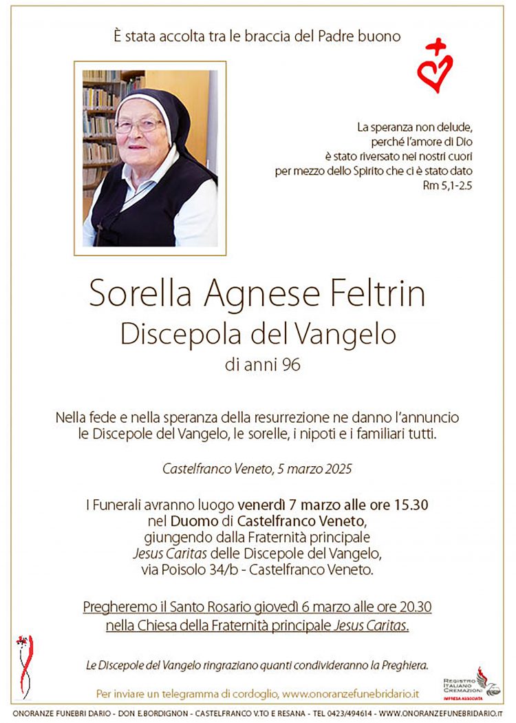 Sorella Agnese Feltrin