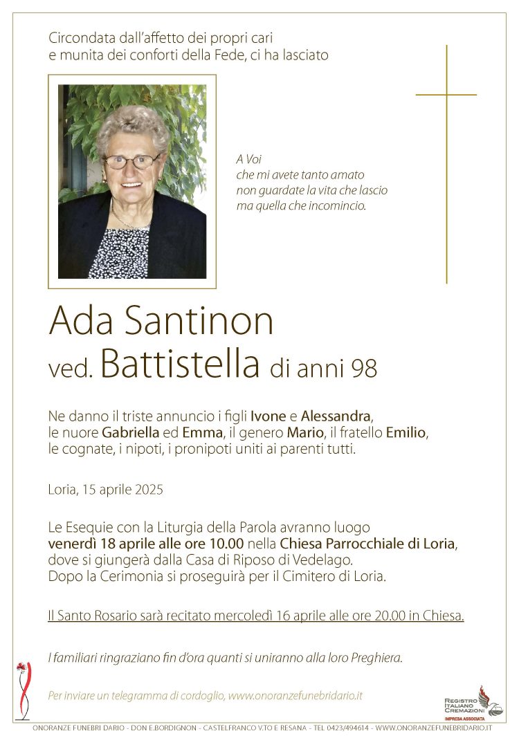 Santinon Ada ved. Battistella