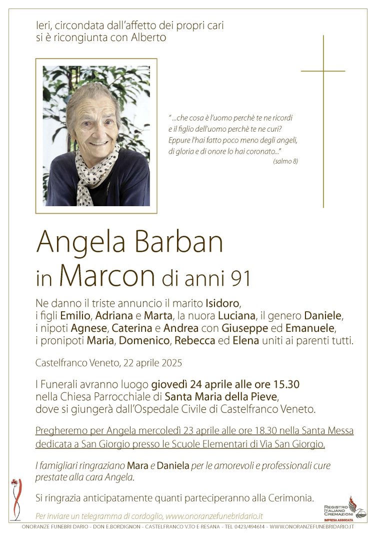 Angela Barban in Marcon