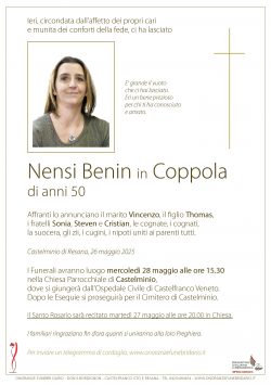 Nensi Benin in Coppola
