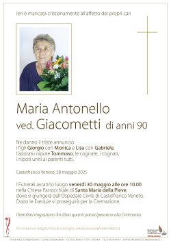 Maria Antonello ved. Giacometti