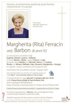 Margherita (Rita) Ferracin ved. Barbon