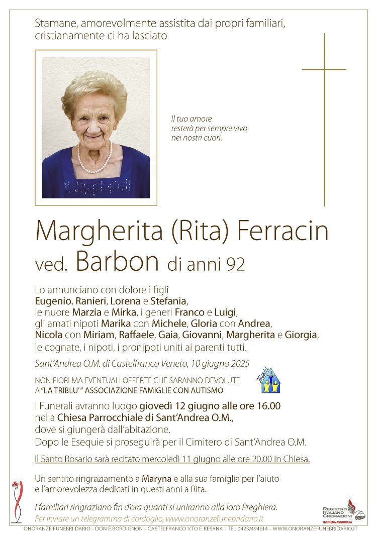 Margherita (Rita) Ferracin ved. Barbon