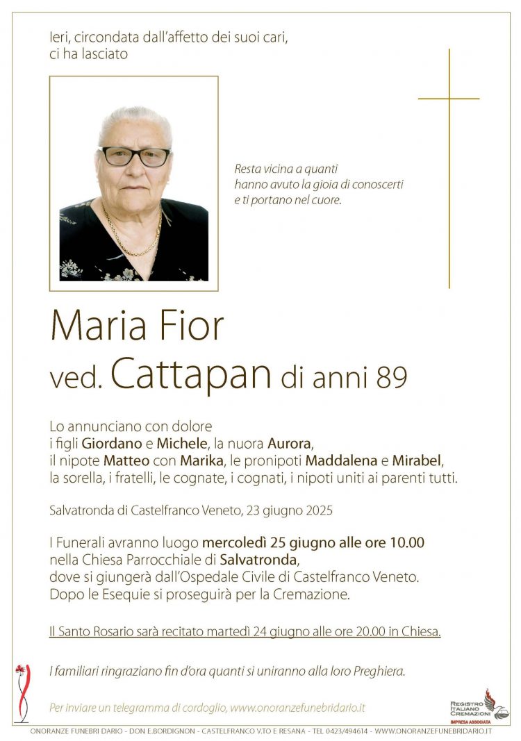 Maria Fior ved. Cattapan