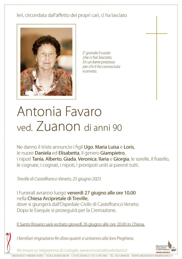 Antonia Favaro ved. Zuanon