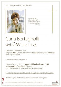 Carla Bertagnolli ved. Covi