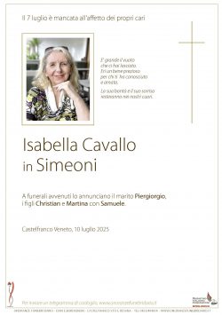 Isabella Cavallo in Simeoni