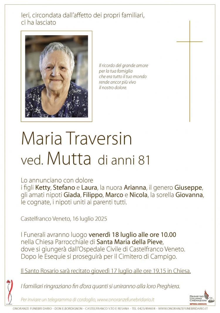 Maria Traversin ved. Mutta