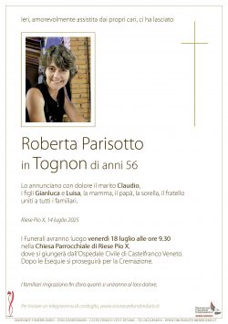 Roberta Parisotto in Tognon