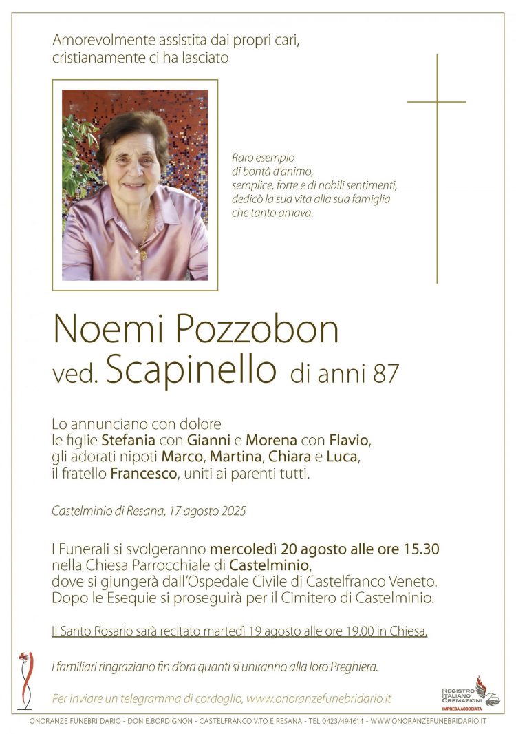 Noemi Pozzobon ved. Scapinello