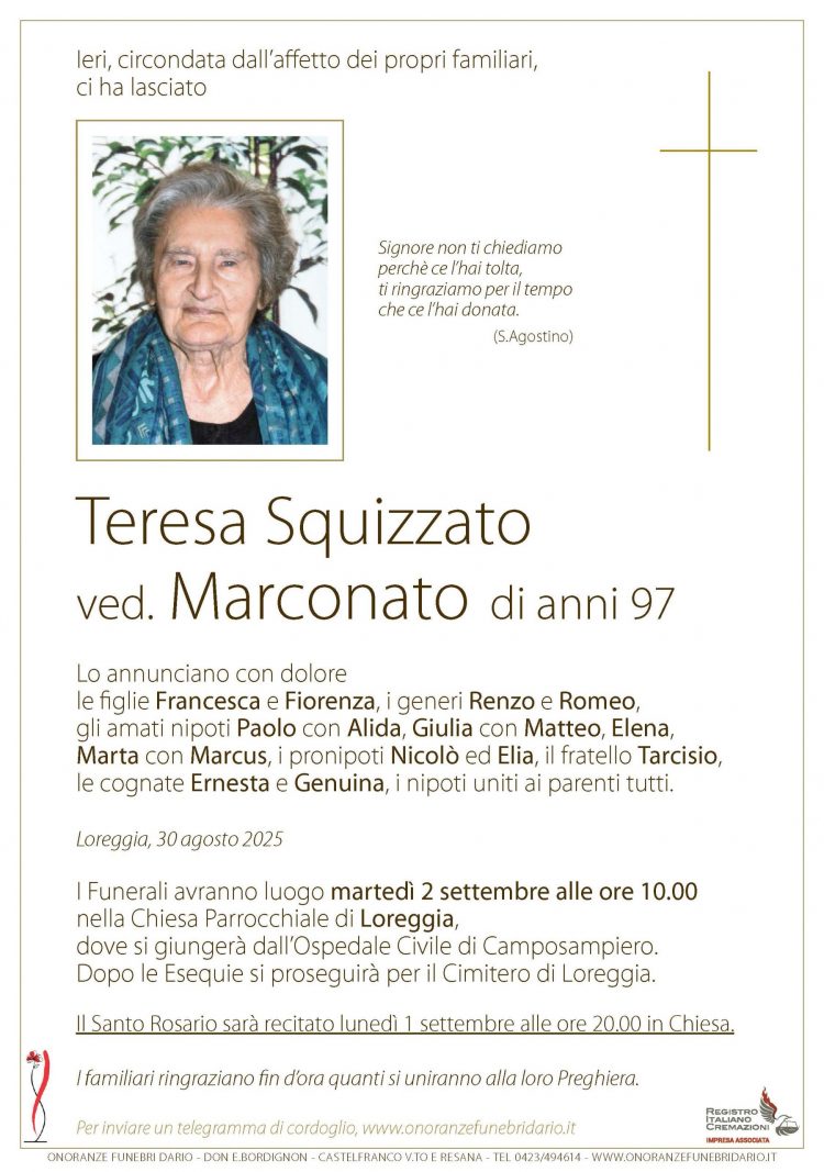 Teresa Squizzato ved. Marconato