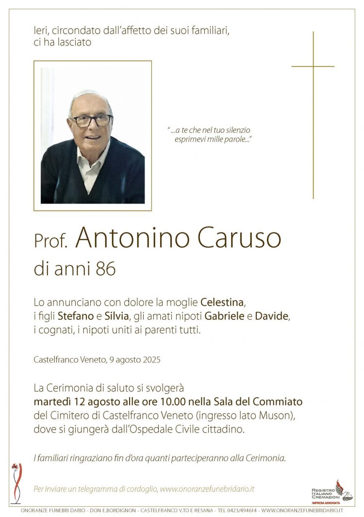 Prof. Antonino Caruso