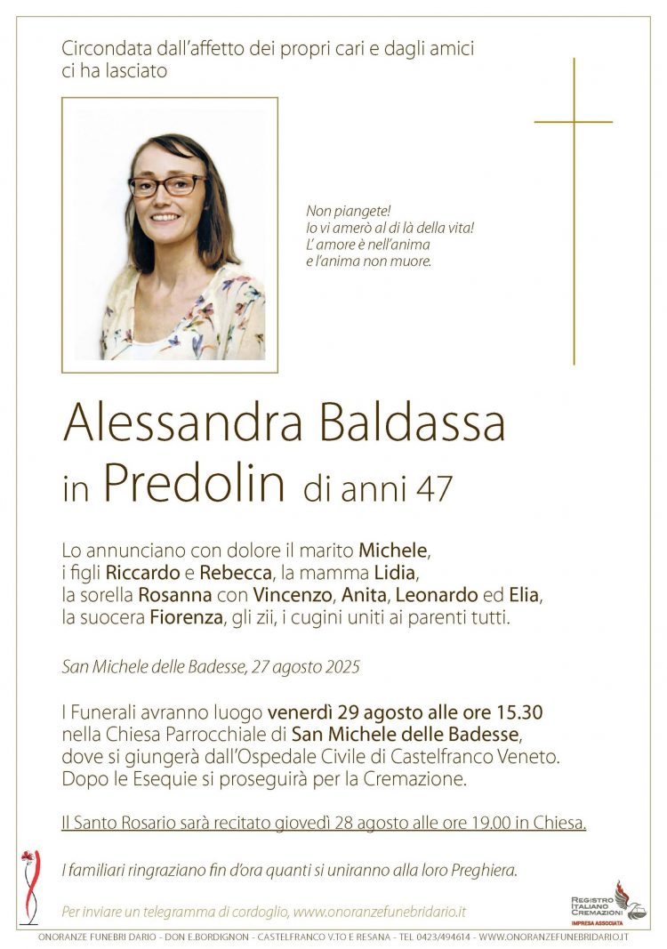Alessandra Baldassa in Predolin