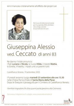 Giuseppina Alessio ved. Ceccato