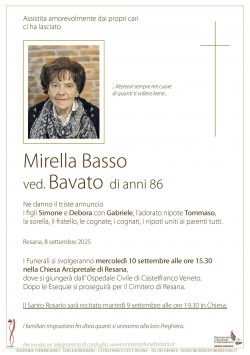 Mirella Basso ved. Bavato