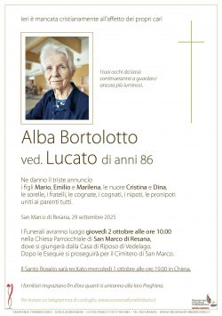 Alba Bortolotto ved. Lucato