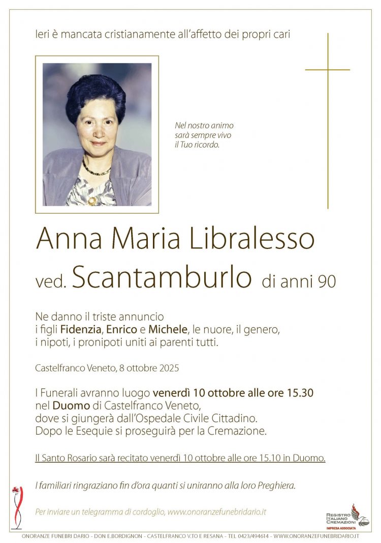Anna Maria Libralesso ved. Scantamburlo