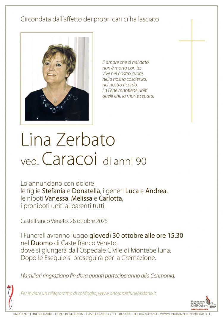 Lina Zerbato ved. Caracoi