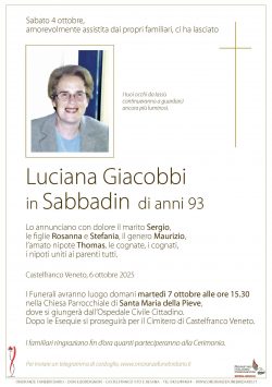 Luciana Giacobbi in Sabbadin