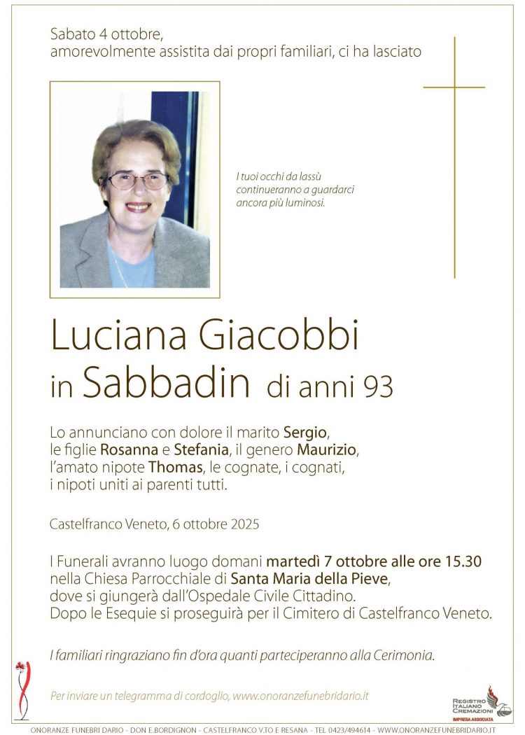 Luciana Giacobbi in Sabbadin